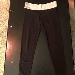 Medium Victoria Secret leggings with blue band!